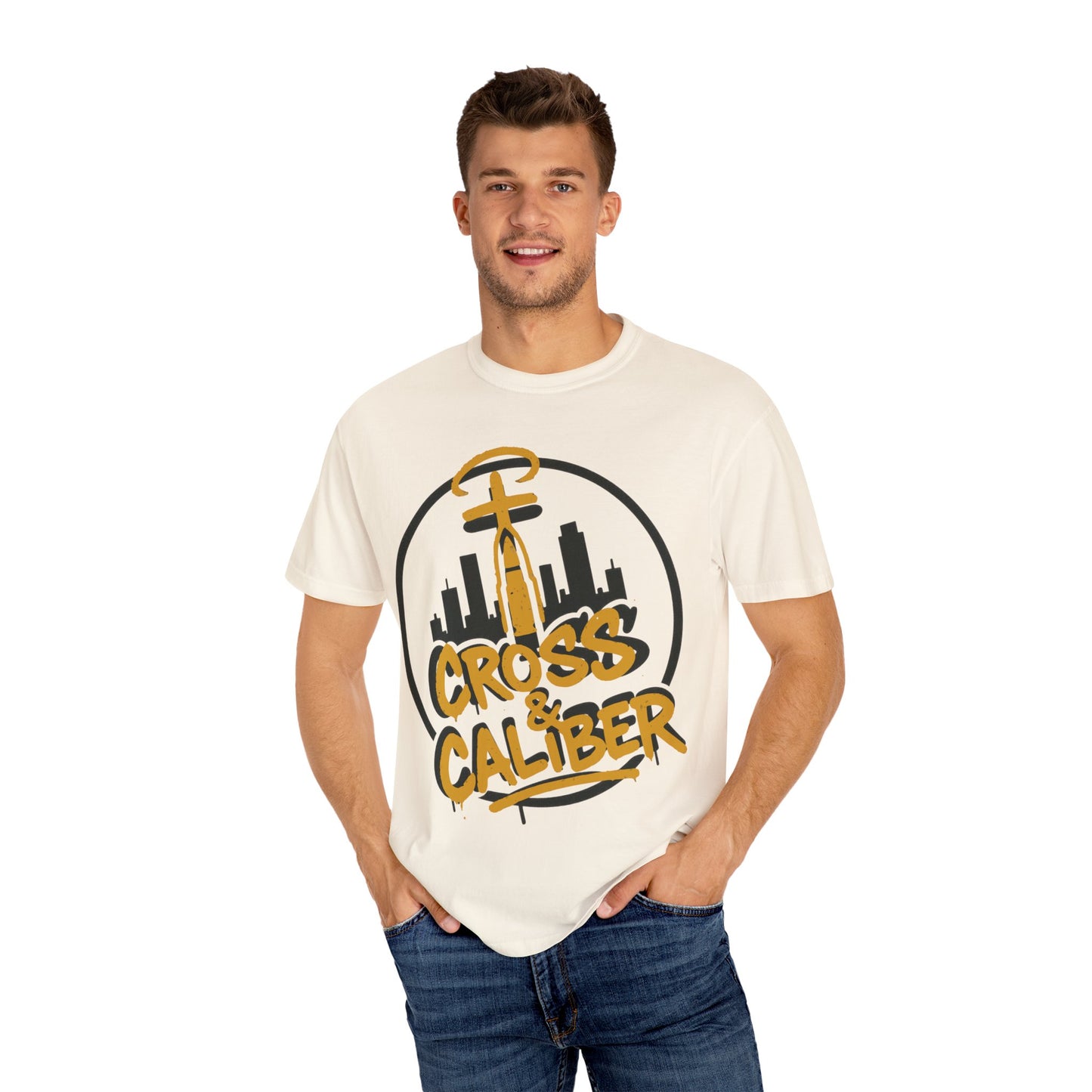 Urban Graphic T-Shirt - Cross & Caliber Streetwear Style, Casual Wear, Cool Gift for Men and Women, Trendy Fashion Tee, Unisex Apparel