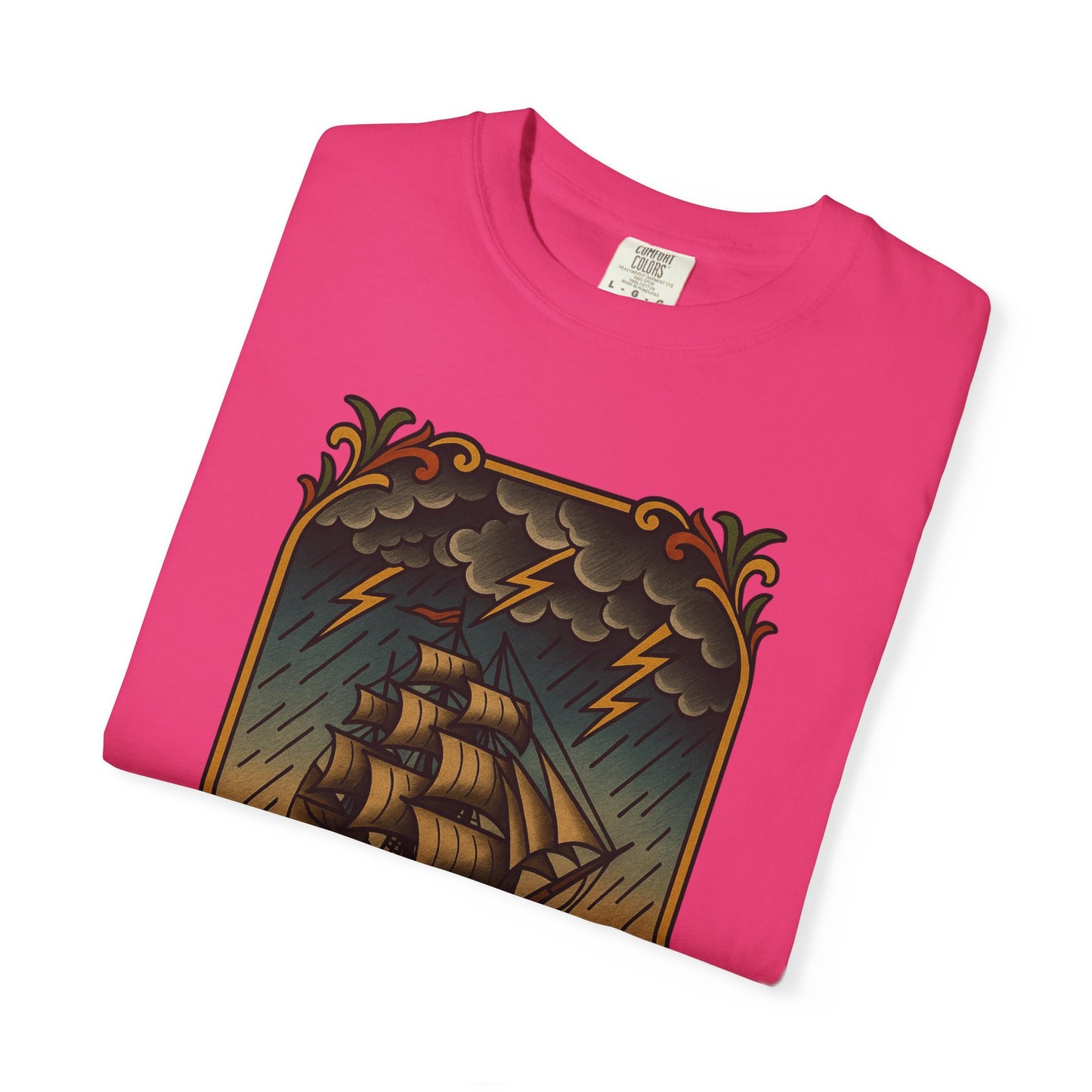 Nautical Tattoo T-Shirt - Cross & Caliber Design