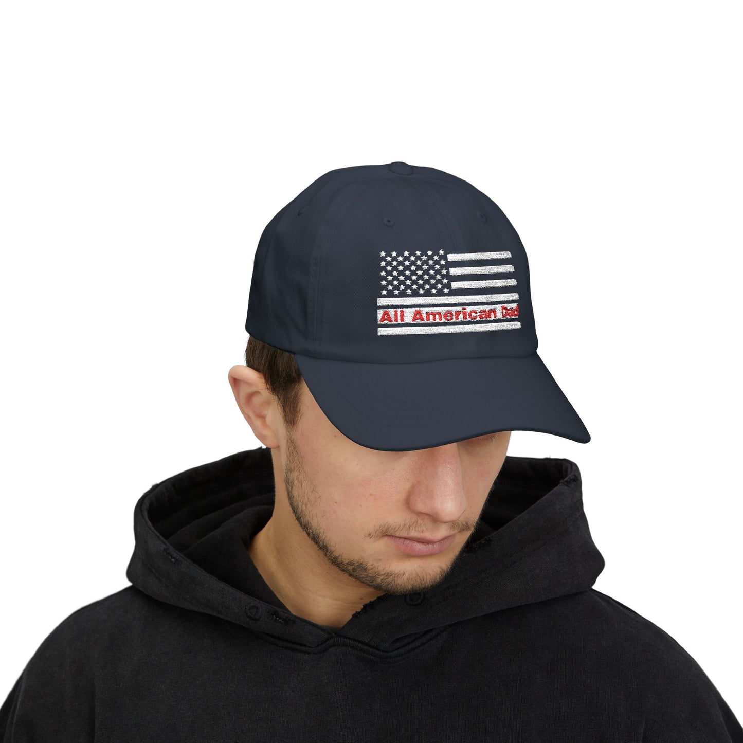 All American Dad Cap, Classic Dad Hat, Father’s Day Gift, Patriotic Cap, Everyday Wear, Casual Dad Style