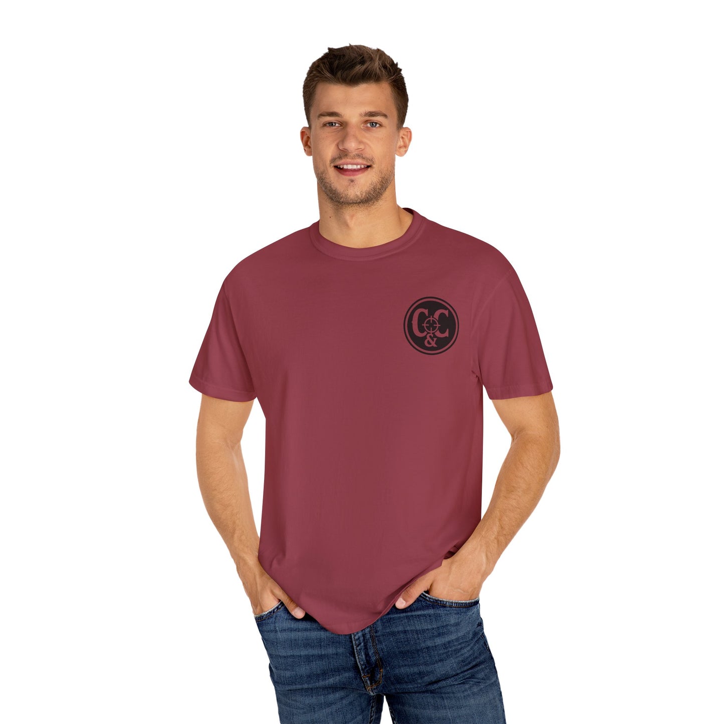 Patriotic Unisex Garment-Dyed T-Shirt: Built to Defend, Called to Serve