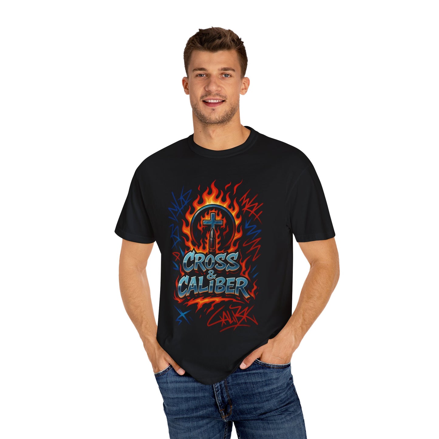 Cross & Caliber Unisex T-Shirt - Trendy Graphic Tee, Streetwear, Music Festival, Gift for Him/Her, Everyday Wear
