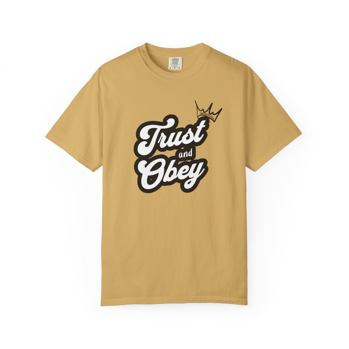 Unisex Vintage-Inspired Graphic T-Shirt - Trust and Obey, Casual Wear, Street Style, Gift for Him/Her, Unique Graphic Tee