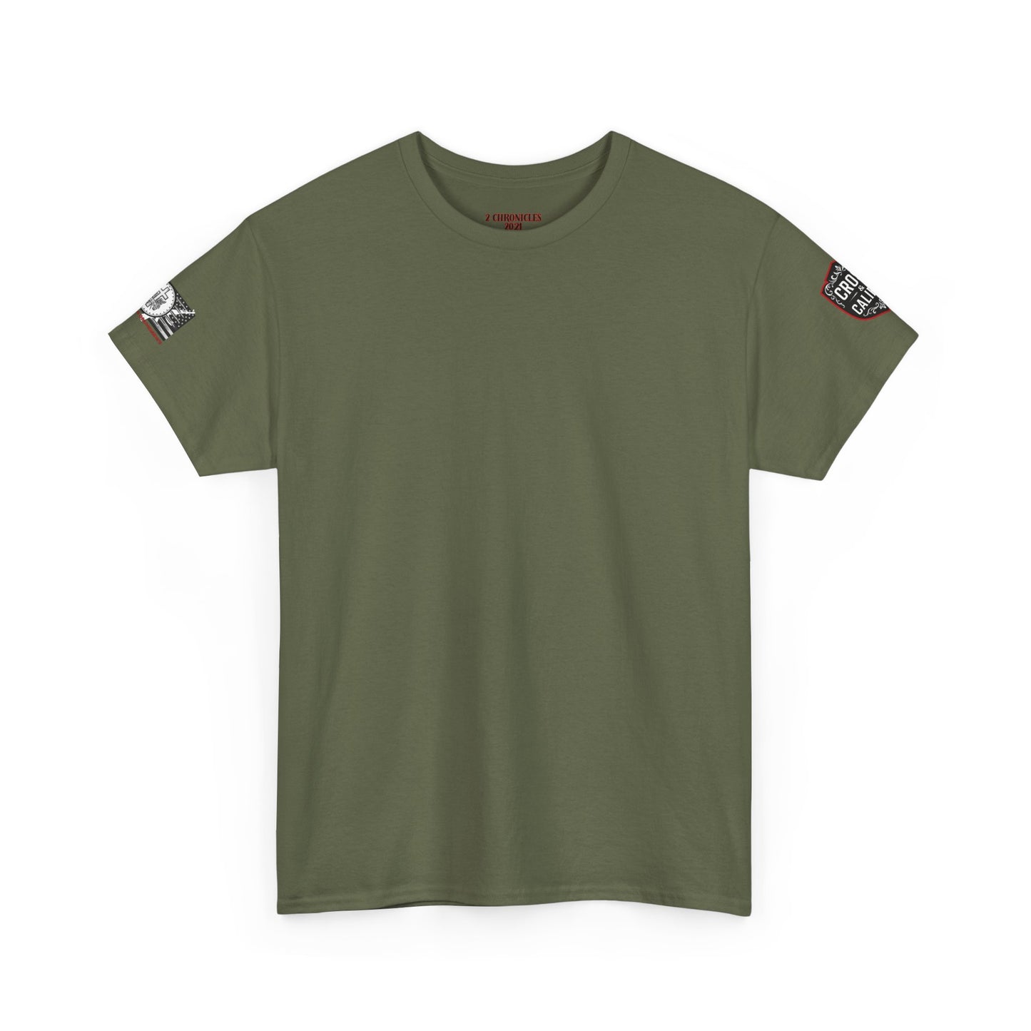Bold Graphic Unisex Tee with Cross & Caliber Design, Casual Streetwear, Gift for Him or Her, Vintage Inspired T-Shirt,