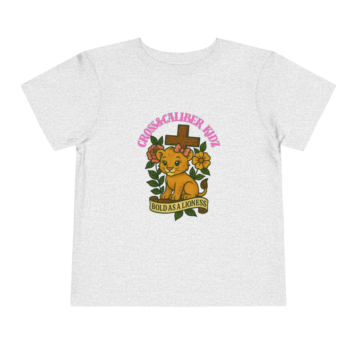Toddler Short Sleeve Tee - Bold as a Lioness Design