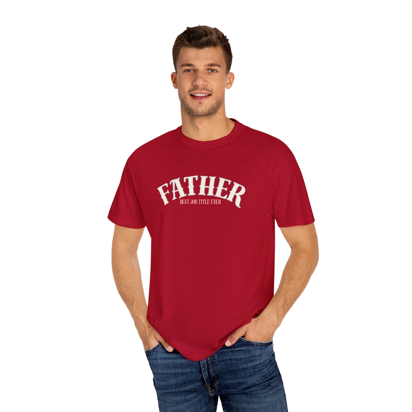 Father's Day Garment-Dyed T-Shirt, Unisex Father's Day Tee, Gift for Dad, Casual Wear, Unique Dad Shirt, Everyday Comfort