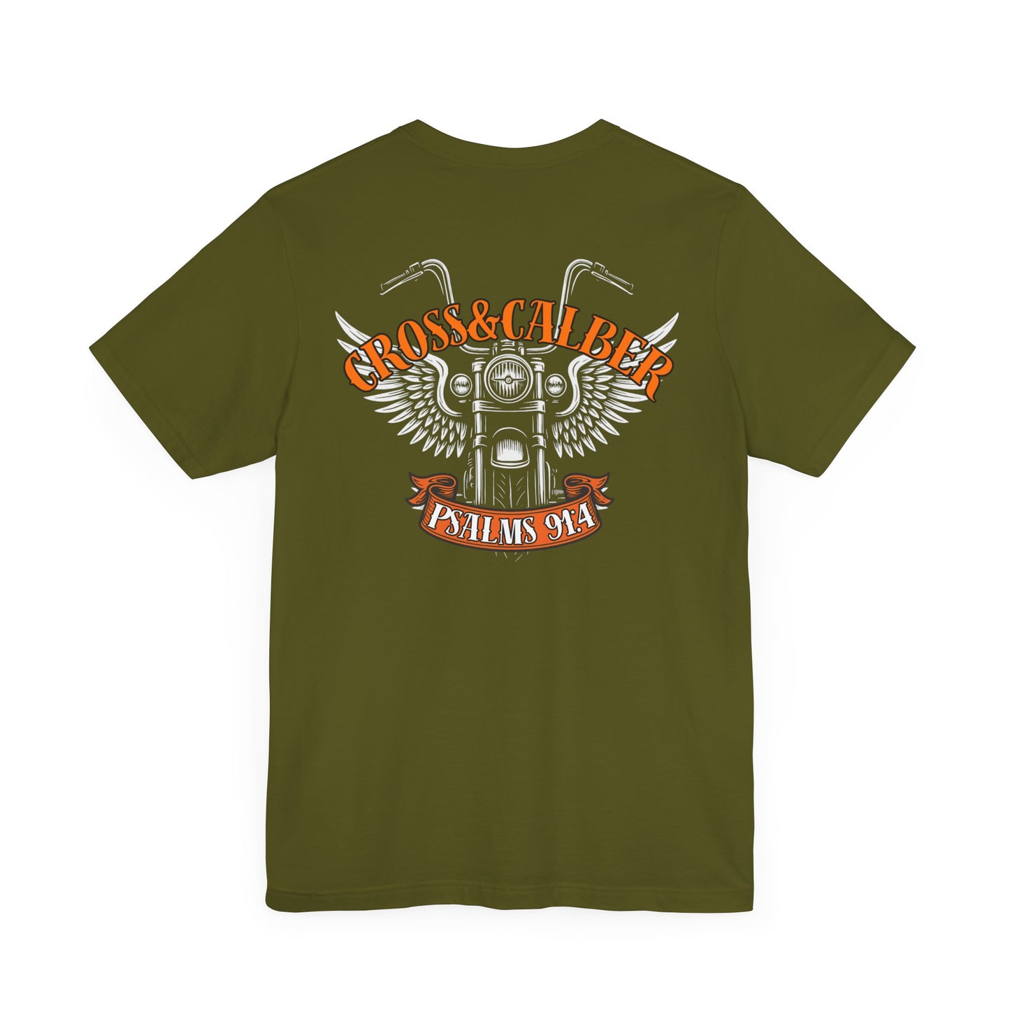 Inspirational Psalms 91:4 Unisex Jersey Tee