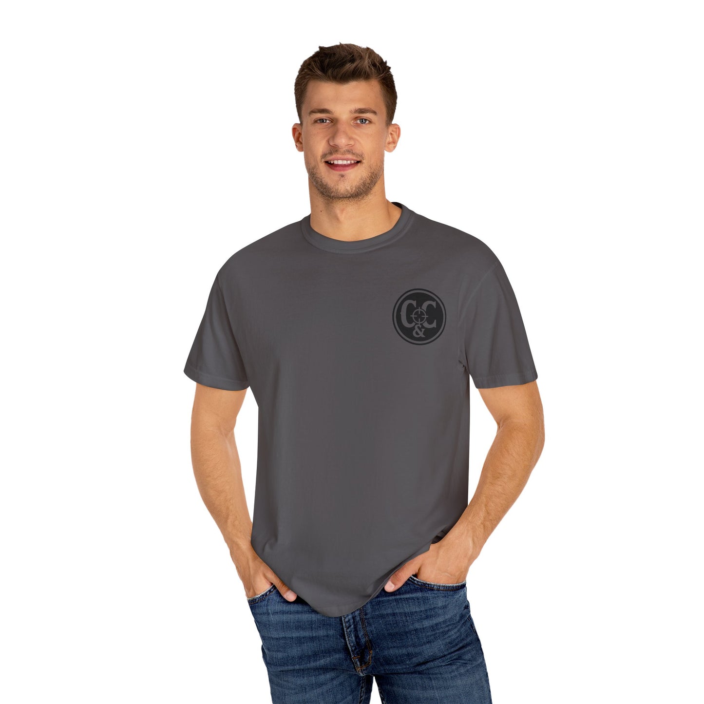 Patriotic Unisex Garment-Dyed T-Shirt: Built to Defend, Called to Serve
