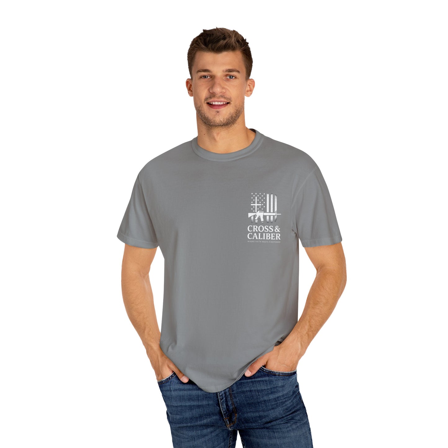 Unisex Garment-Dyed T-Shirt with Artisan Graphic - Casual & Comfy Style
