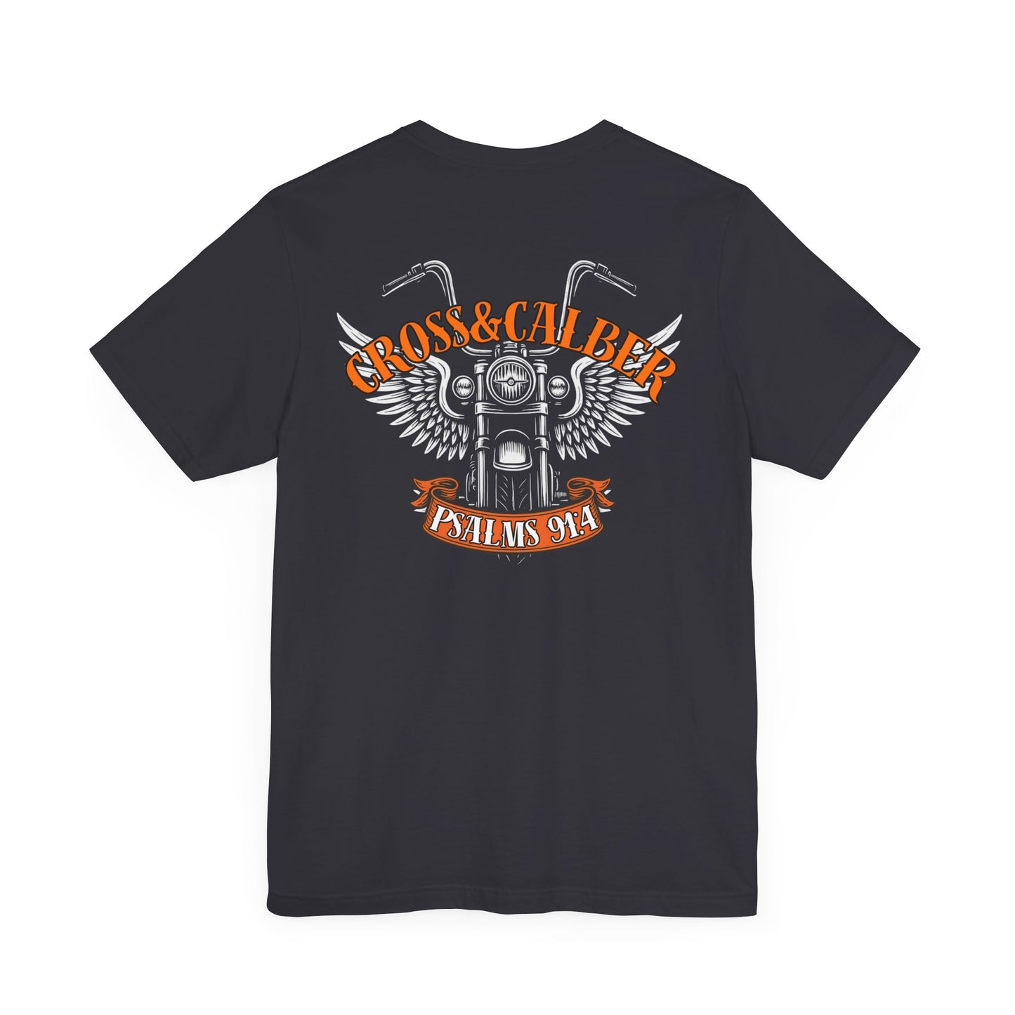 Inspirational Psalms 91:4 Unisex Jersey Tee