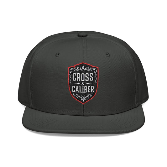 Cross & Caliber Embroidered Snapback Hat - Stylish Casual Cap for Everyday Use