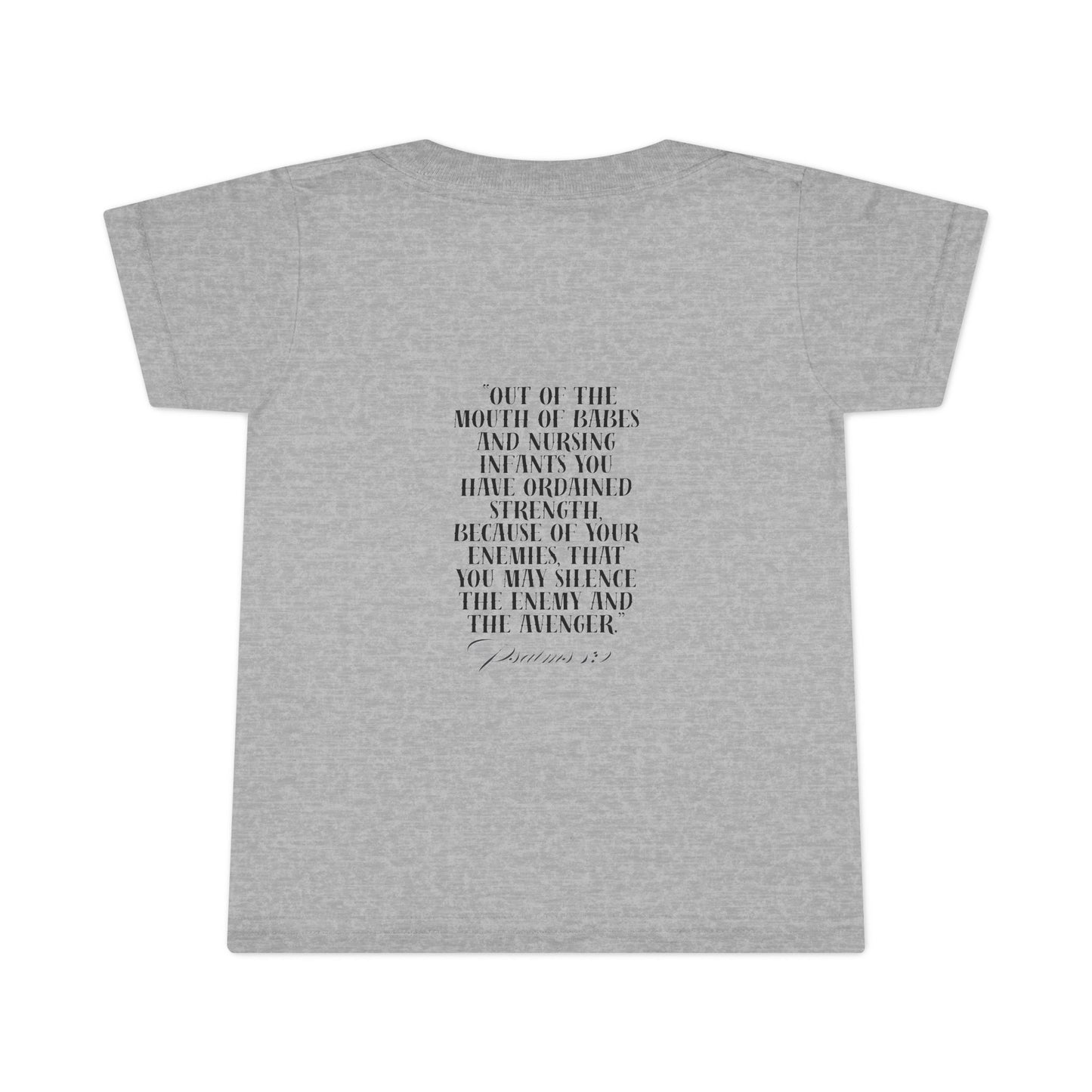 Bold Eagle & Roses Toddler T-Shirt - Faith-Inspired Design