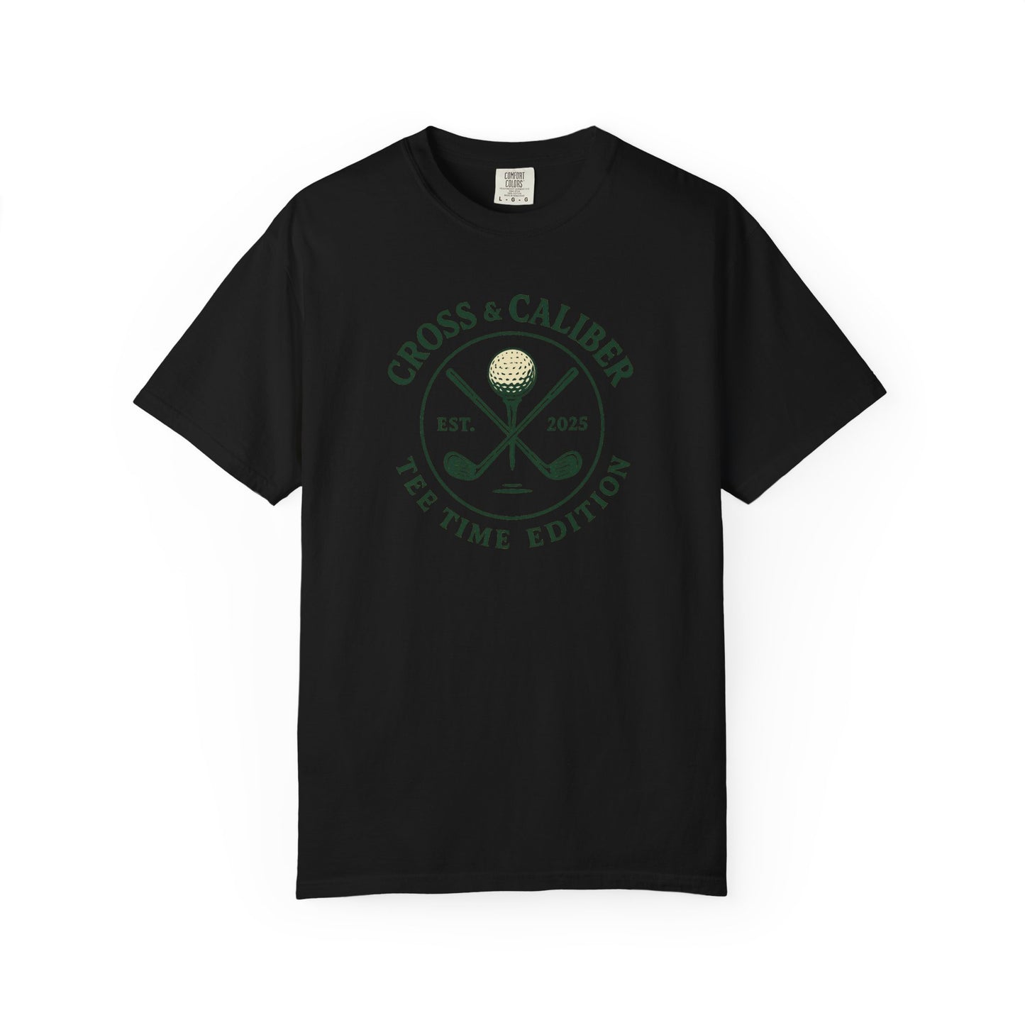Golf-Themed Garment-Dyed T-Shirt, Tee Time Style Tee, Perfect Gift for Golf Lovers, Casual Wear, Unisex Golf Apparel