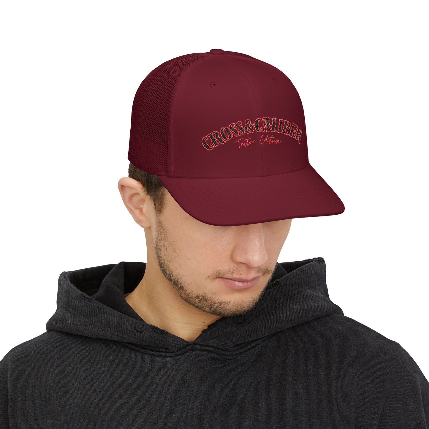 Embroidered Snapback Trucker Cap - Cool Casual Style for Outdoors