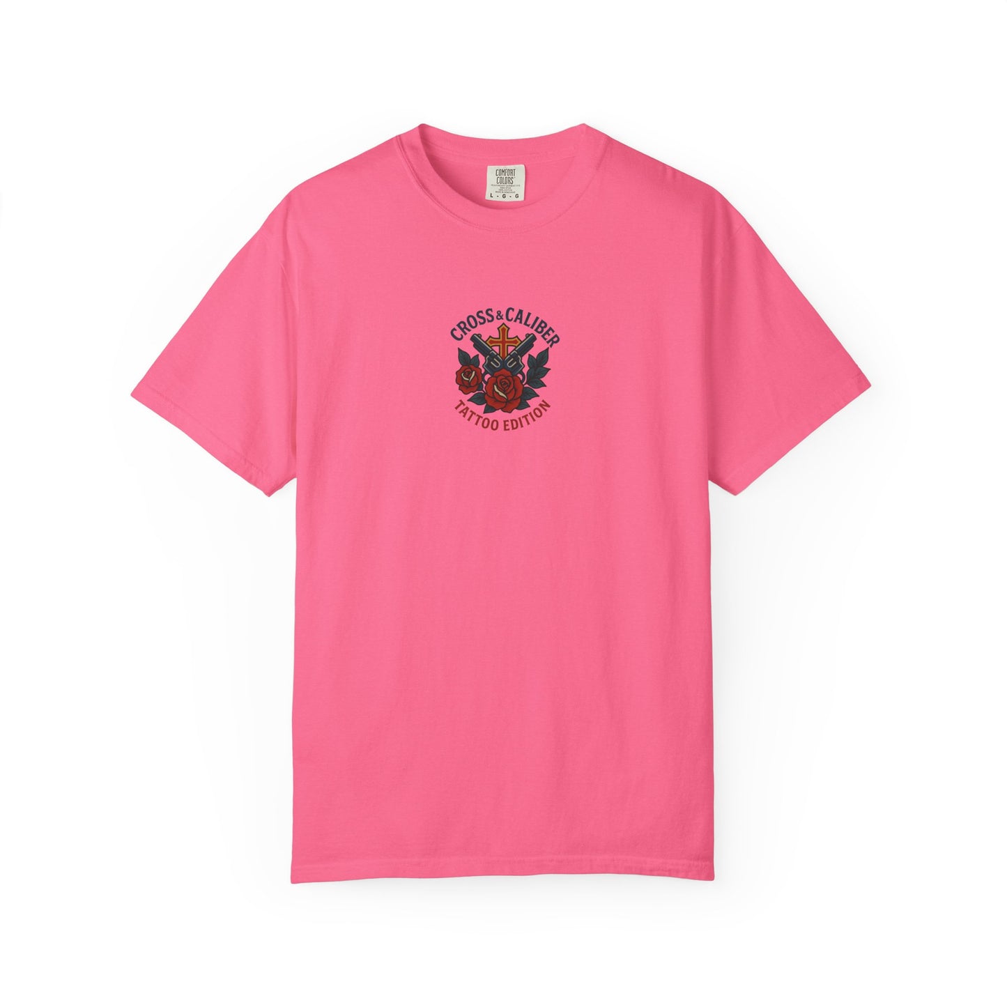 Cross & Caliber Tattoo Edition Unisex T-Shirt - Vintage Style Graphic Tee