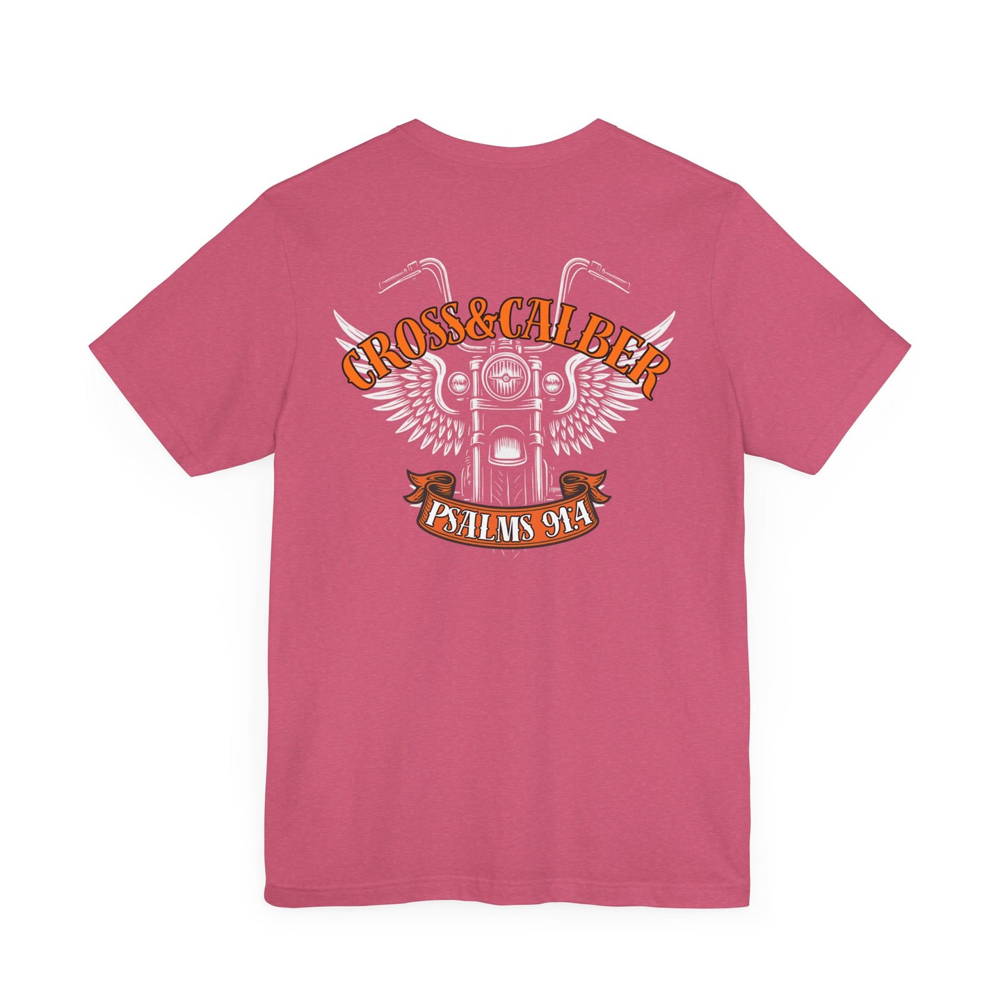 Inspirational Psalms 91:4 Unisex Jersey Tee