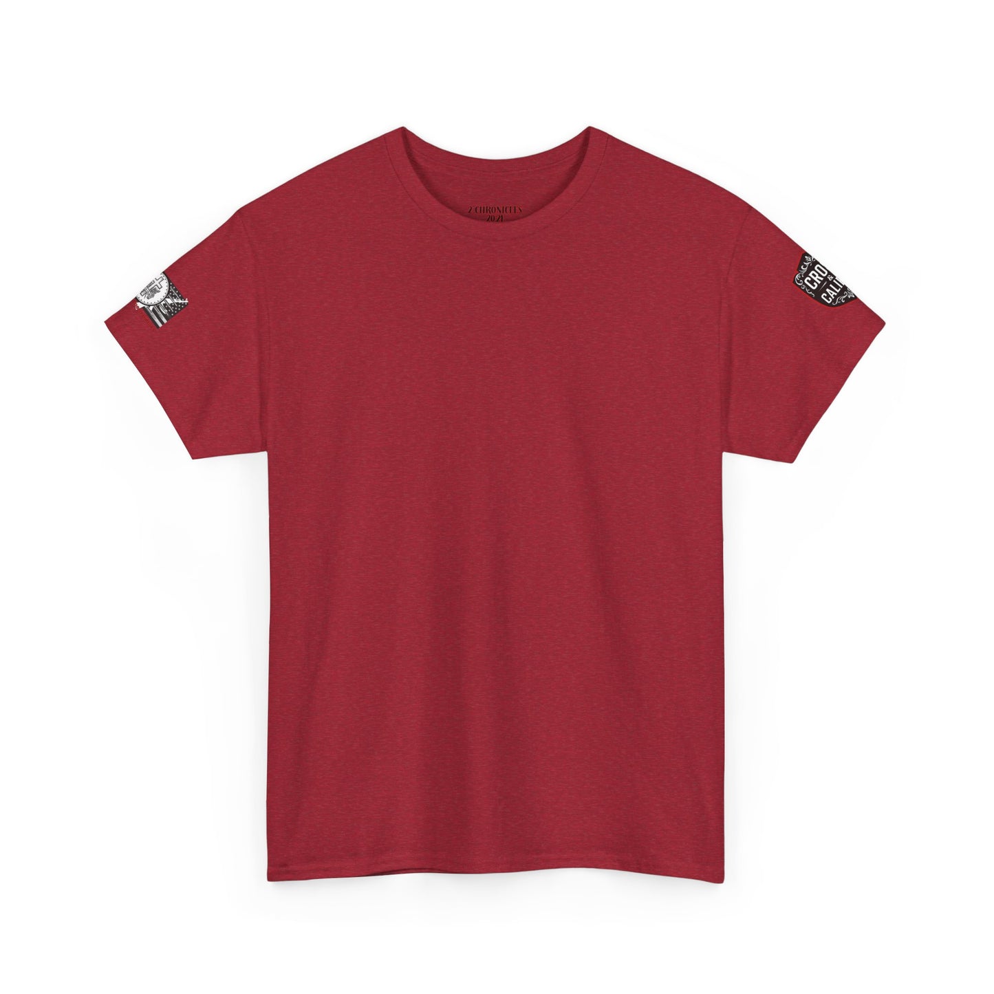 Bold Graphic Unisex Tee with Cross & Caliber Design, Casual Streetwear, Gift for Him or Her, Vintage Inspired T-Shirt,
