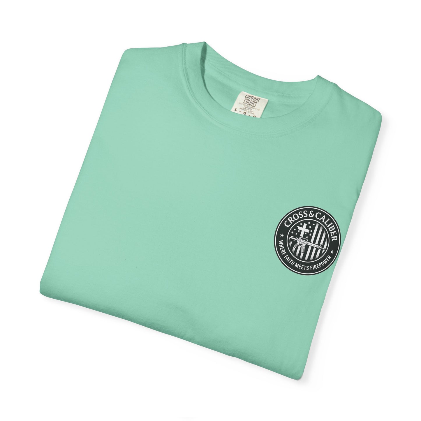 Faith-Focused Unisex Garment-Dyed T-shirt - Cross & Caliber Design