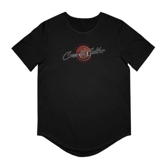Men's Jersey Curved Hem Tee - Rocker Vibe, Perfect for Music Lovers, Casual Outings, Concerts, Gift for Him, Worship Style