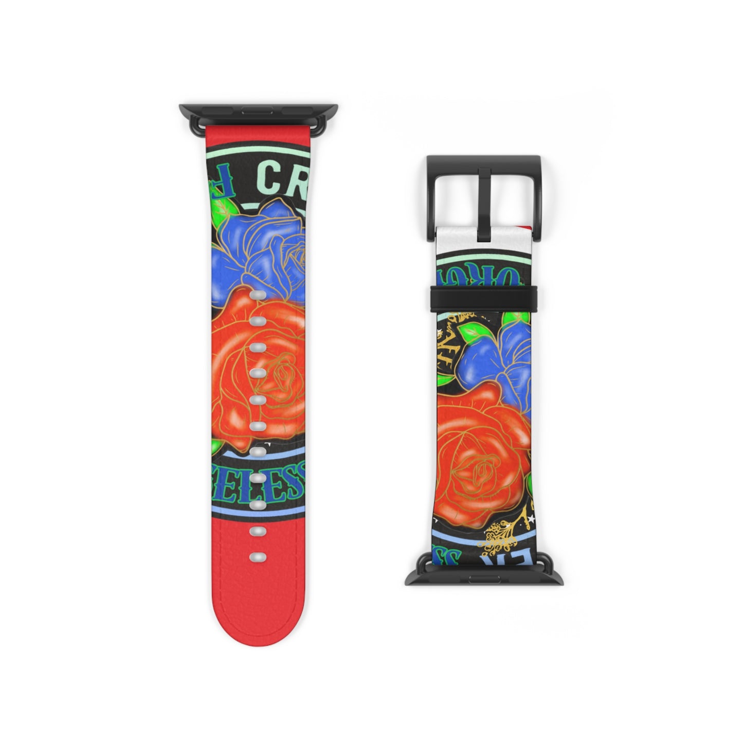 Colorful Floral Watch Band - Stylish Accessory for Everyday Wear