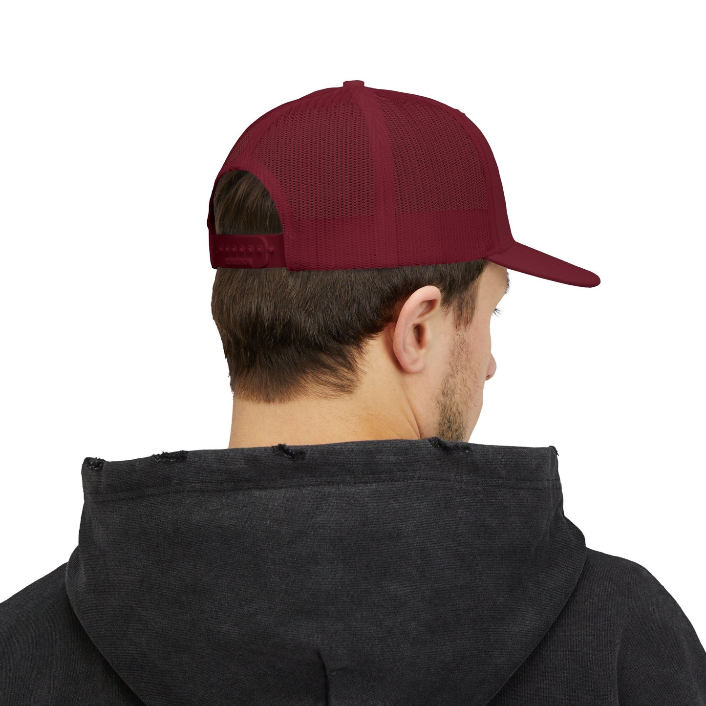 Embroidered Snapback Trucker Cap - Cool Casual Style for Outdoors