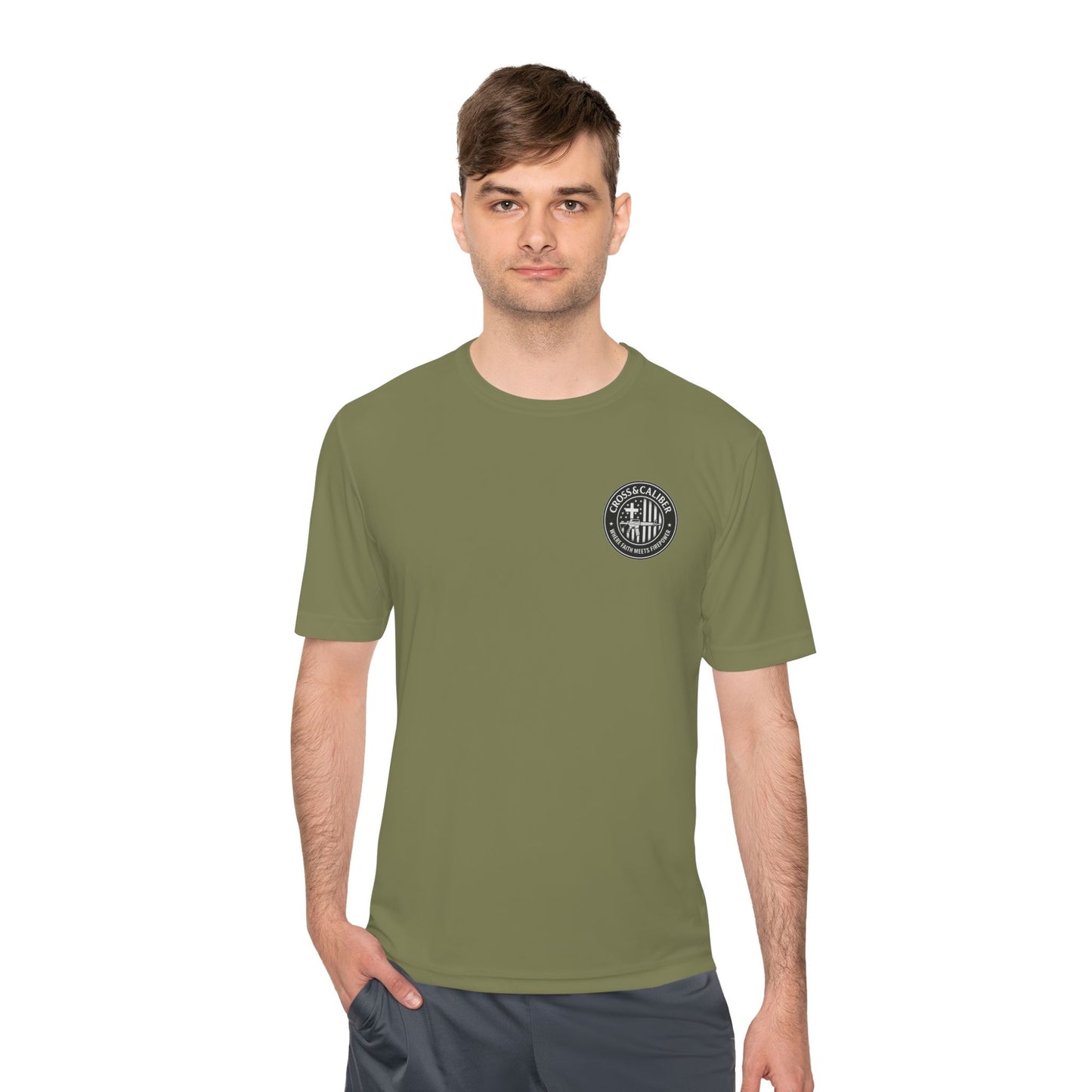 Unisex Moisture Wicking Tee -Carpenter’s Union "Jesus Was a Carpenter" Graphic Tee for Comfort and Style