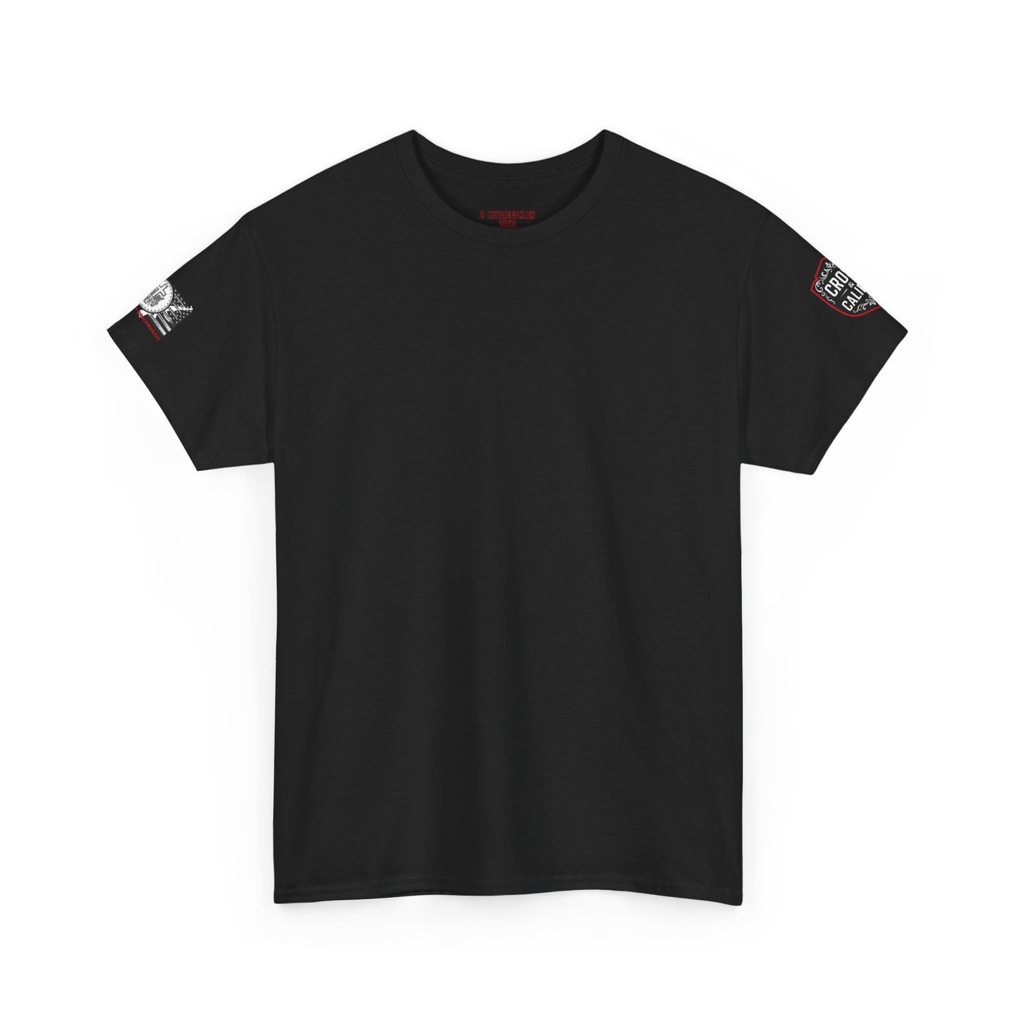 Bold Graphic Unisex Tee with Cross & Caliber Design, Casual Streetwear, Gift for Him or Her, Vintage Inspired T-Shirt,