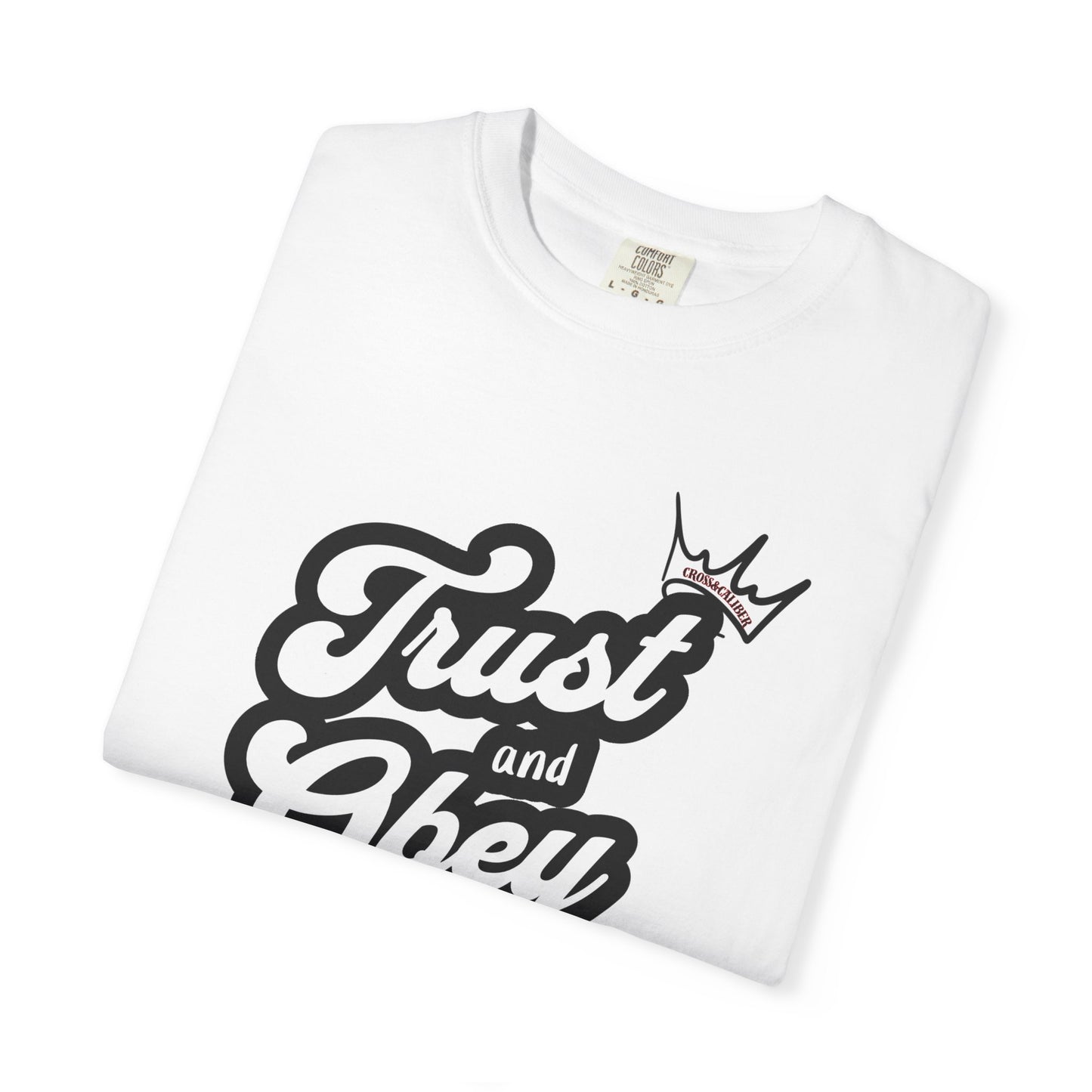 Unisex Vintage-Inspired Graphic T-Shirt - Trust and Obey, Casual Wear, Street Style, Gift for Him/Her, Unique Graphic Tee