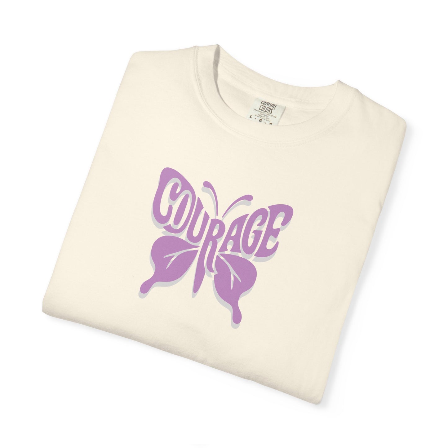 Courage Butterfly T-Shirt, Inspirational Tee, Unisex Graphic Shirt, Motivation Gift, Empowerment Apparel, Butterfly Design