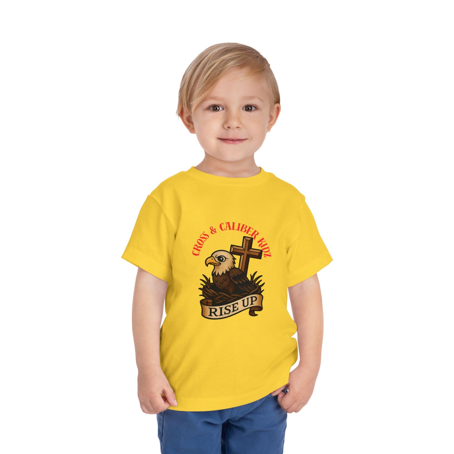 Kids' Eagle 'Rise Up' Short Sleeve Tee - Inspirational Toddler Shirt
