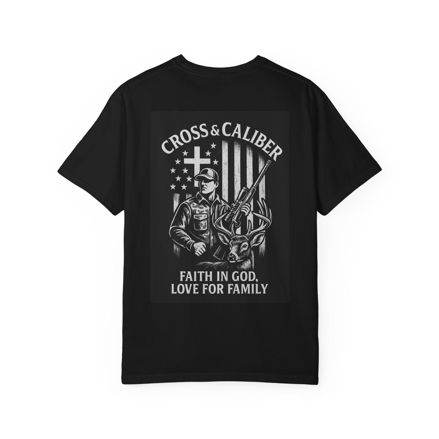 Faith-Focused Unisex Garment-Dyed T-shirt - Cross & Caliber Design