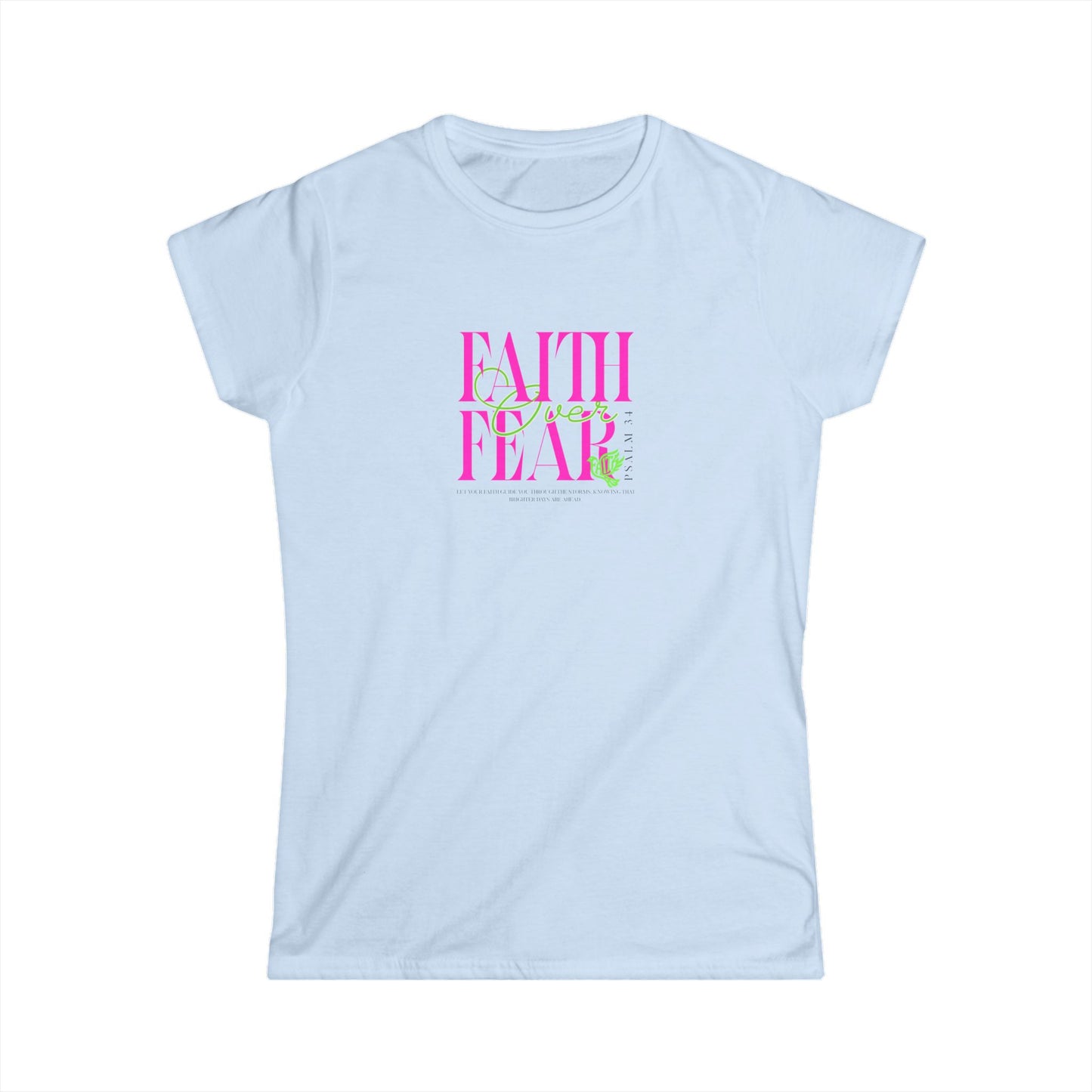 Faith Over Fear Women's Tee, Inspirational Shirt, Gift for Her, Motivational Apparel, Community Love T-Shirt