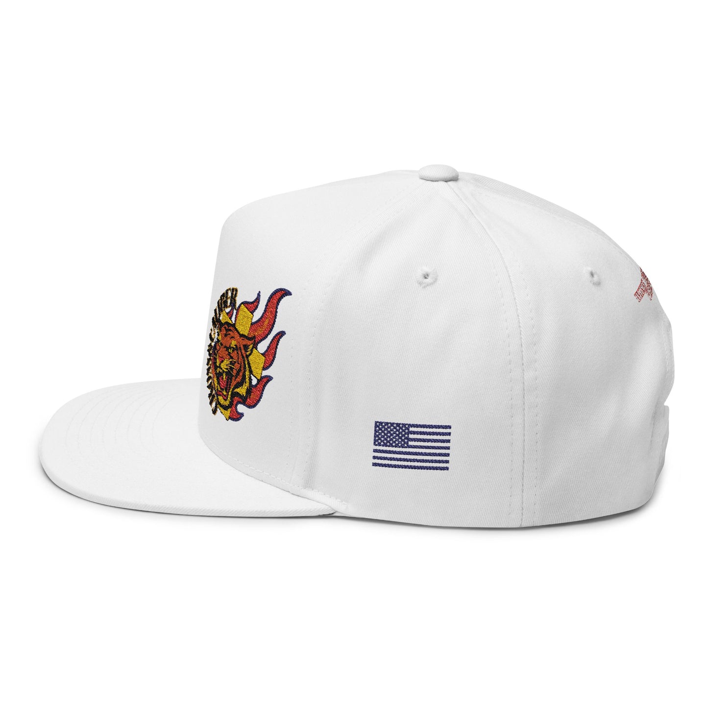Embroidered Flat Bill Cap - Cross & Caliber Design