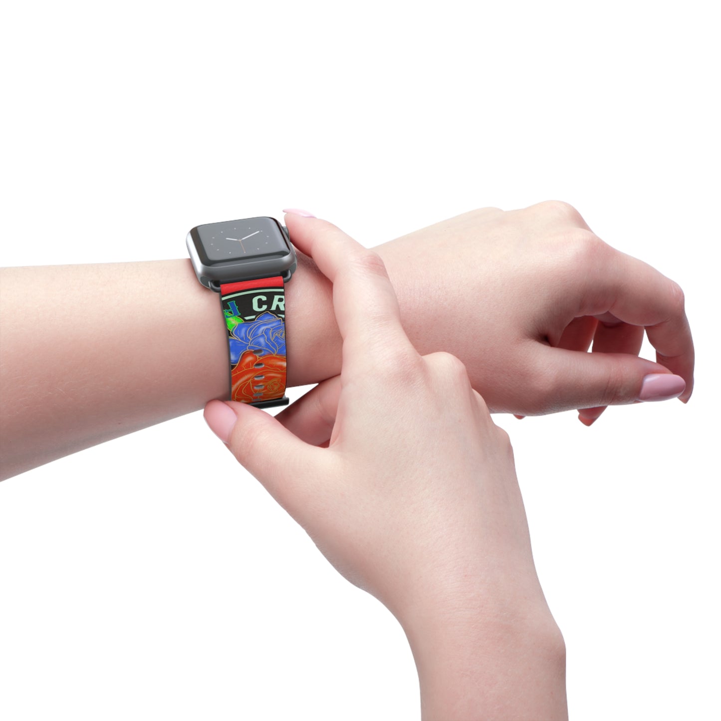 Colorful Floral Watch Band - Stylish Accessory for Everyday Wear