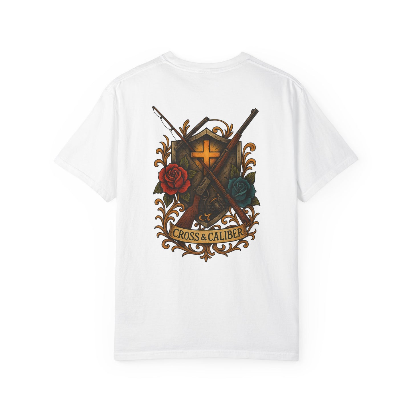 Cross & Caliber Tattoo Edition Unisex Garment-Dyed T-Shirt