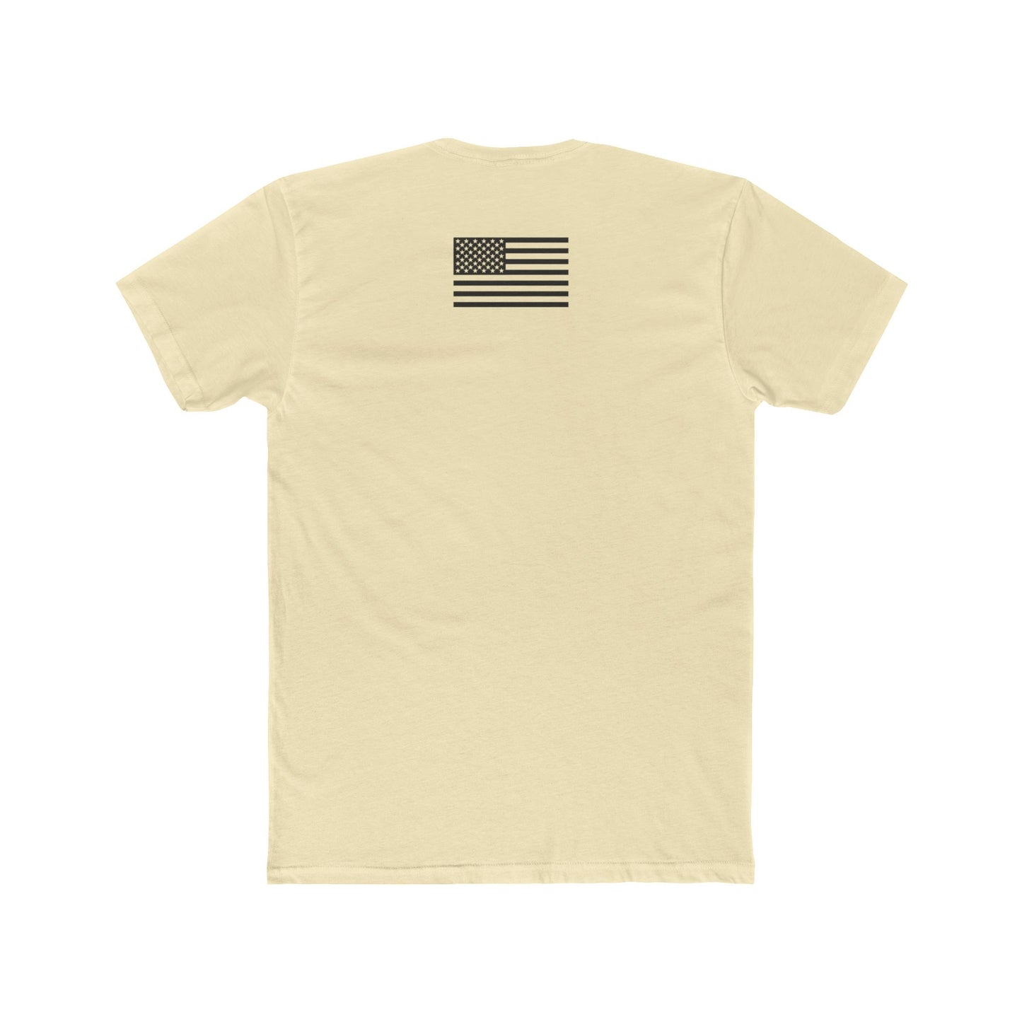 Unisex Cotton Crew Tee - "I'm Not Ashamed" with American Flag Design