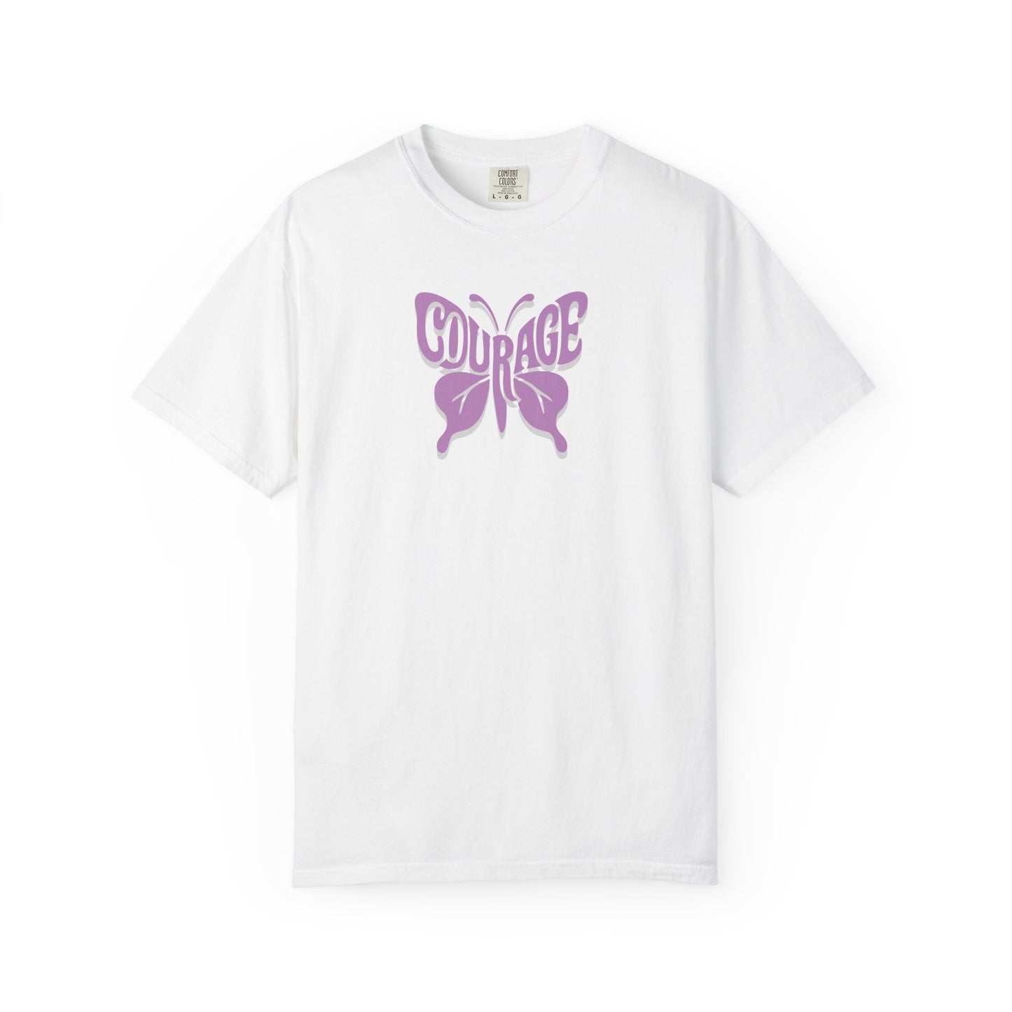 Courage Butterfly T-Shirt, Inspirational Tee, Unisex Graphic Shirt, Motivation Gift, Empowerment Apparel, Butterfly Design