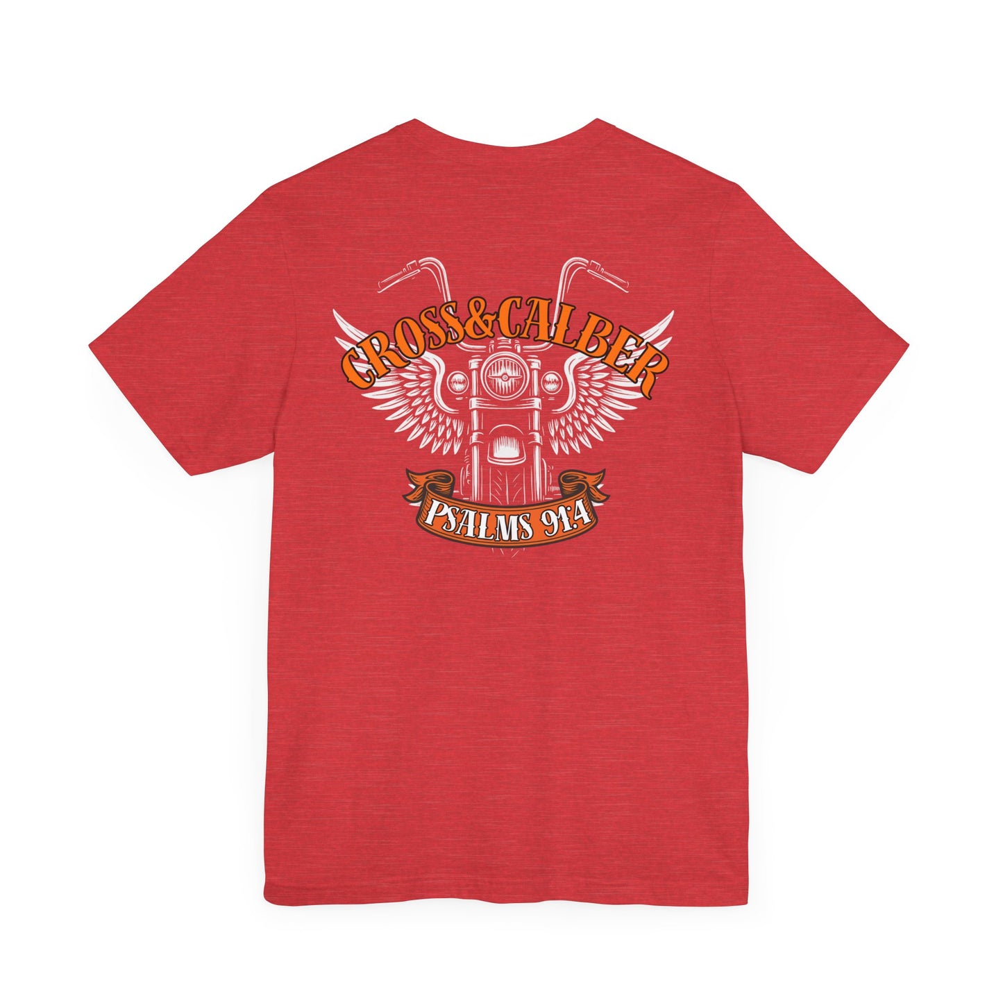 Inspirational Psalms 91:4 Unisex Jersey Tee