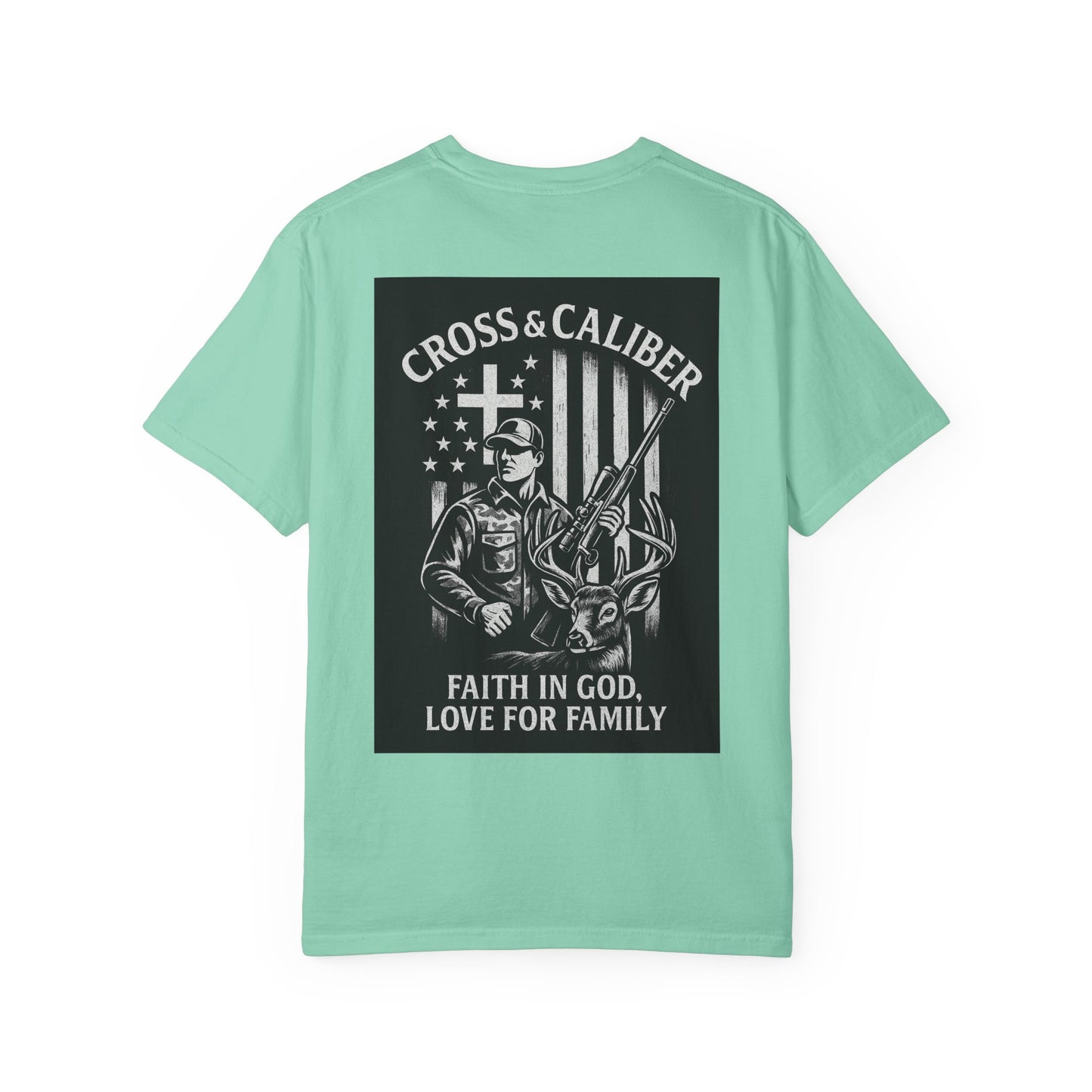 Faith-Focused Unisex Garment-Dyed T-shirt - Cross & Caliber Design