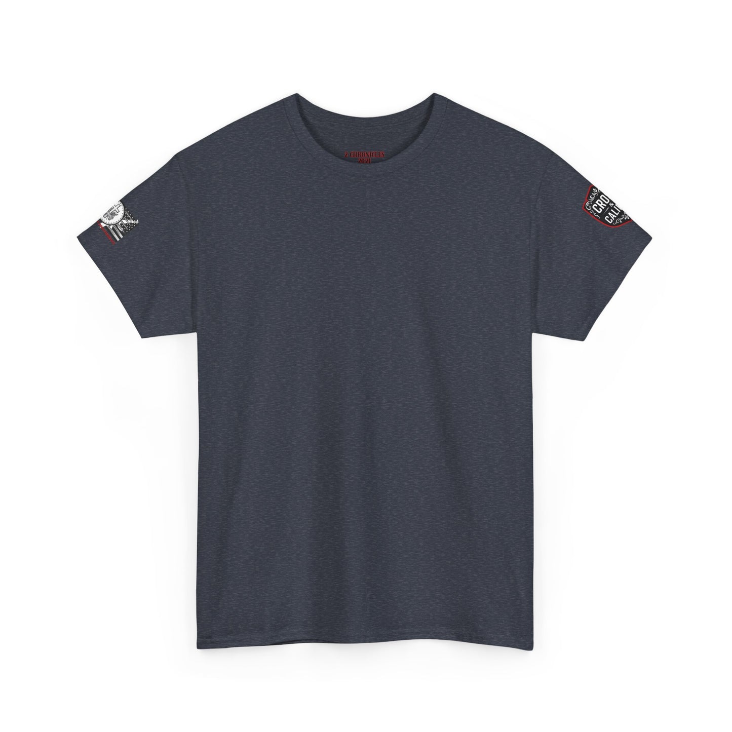 Bold Graphic Unisex Tee with Cross & Caliber Design, Casual Streetwear, Gift for Him or Her, Vintage Inspired T-Shirt,