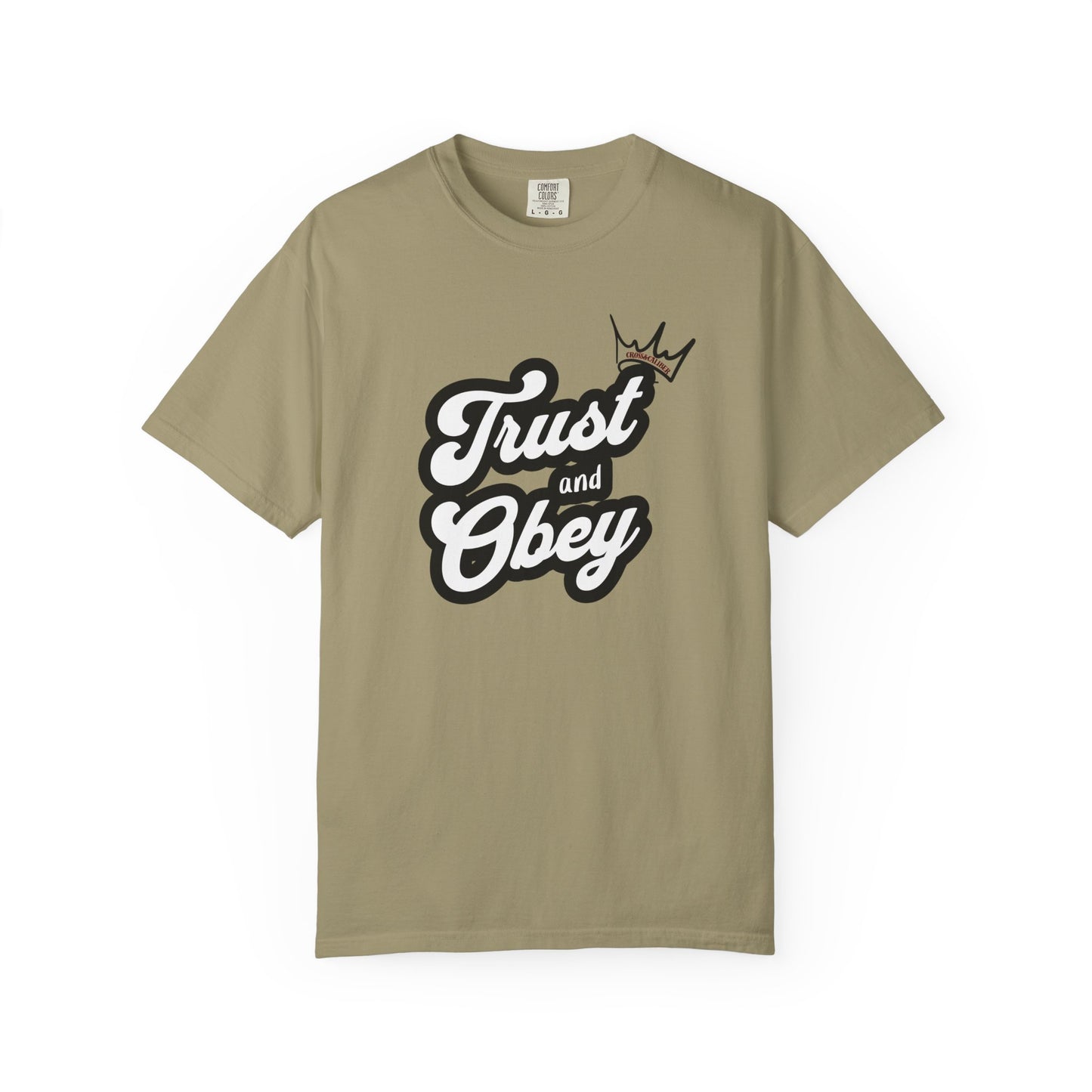 Unisex Vintage-Inspired Graphic T-Shirt - Trust and Obey, Casual Wear, Street Style, Gift for Him/Her, Unique Graphic Tee