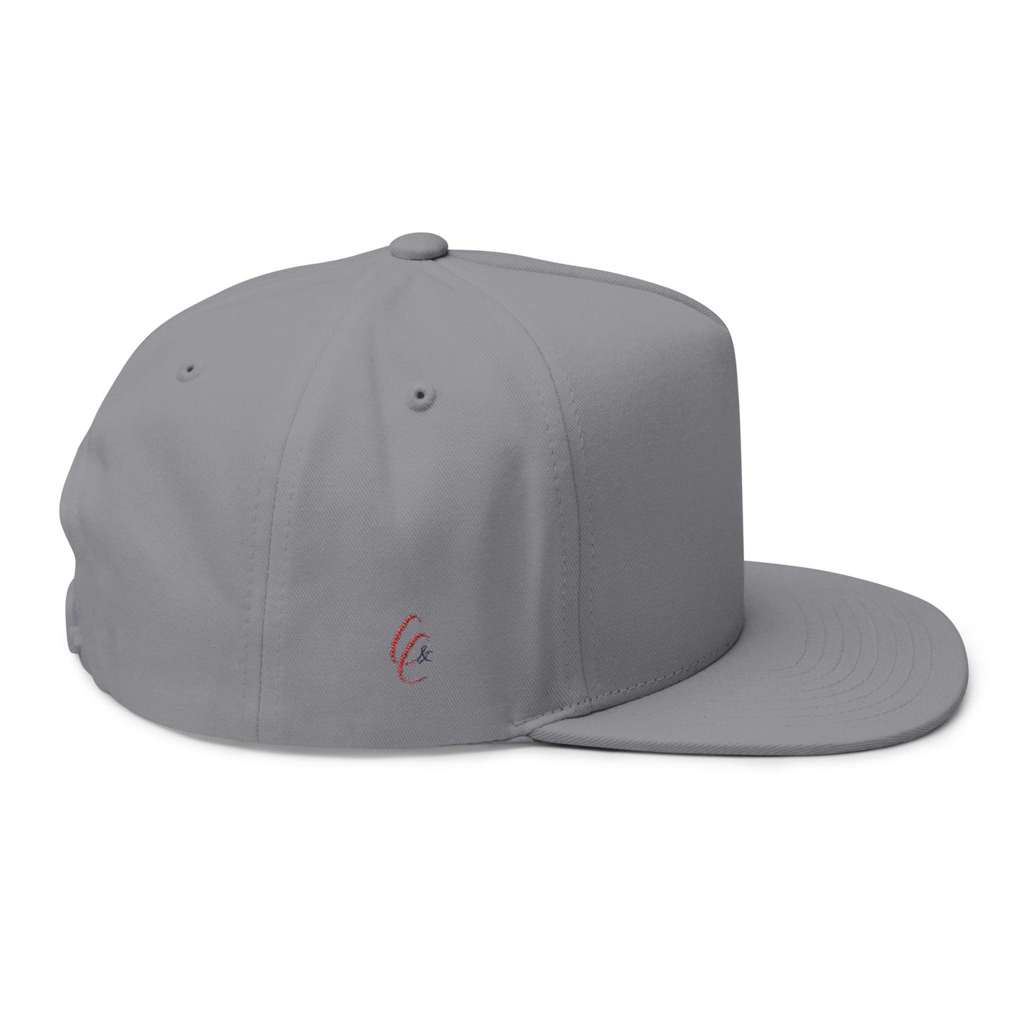 Cross & Caliber Embroidered Flat Bill Cap - Stylish Gear for Everyday Adventures
