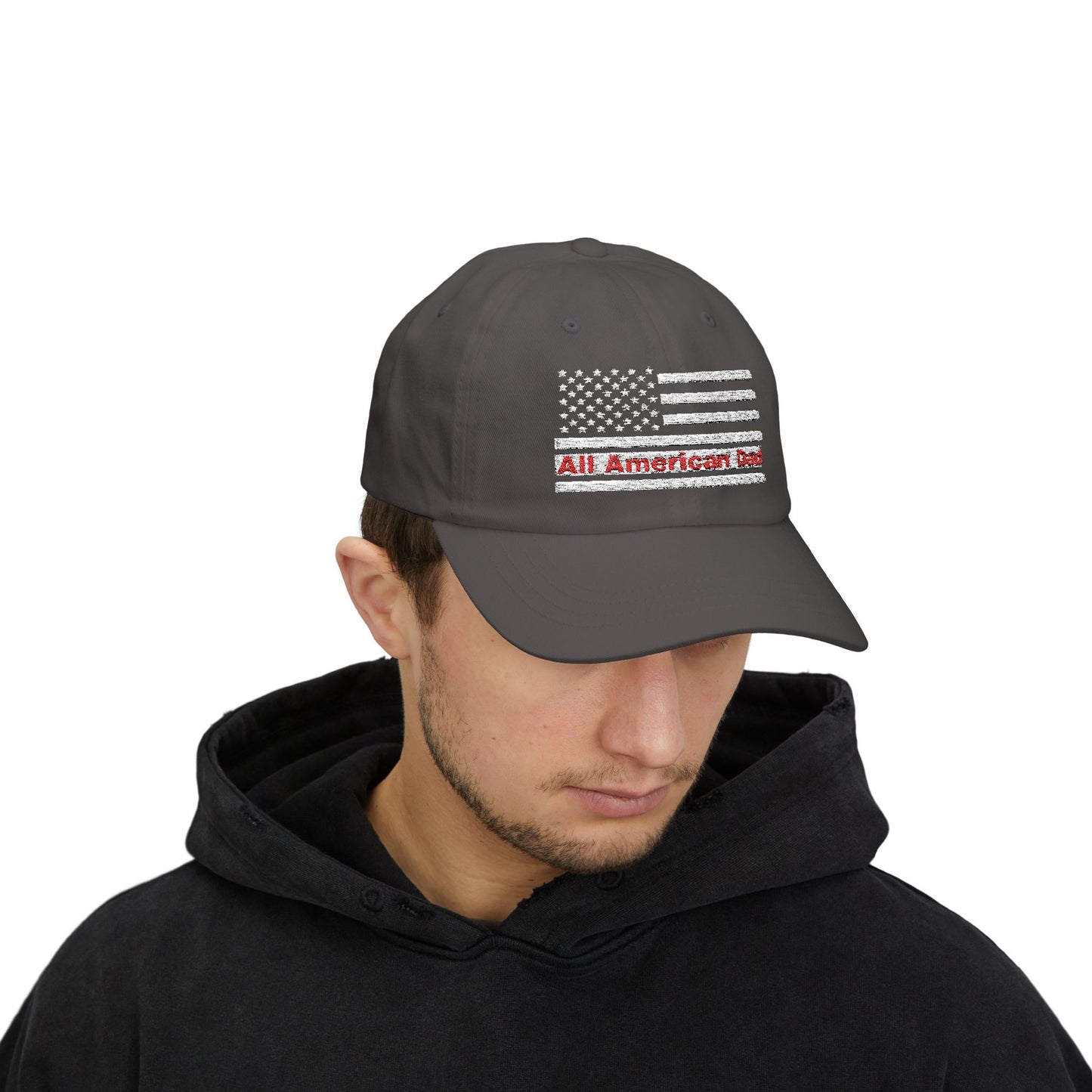 All American Dad Cap, Classic Dad Hat, Father’s Day Gift, Patriotic Cap, Everyday Wear, Casual Dad Style