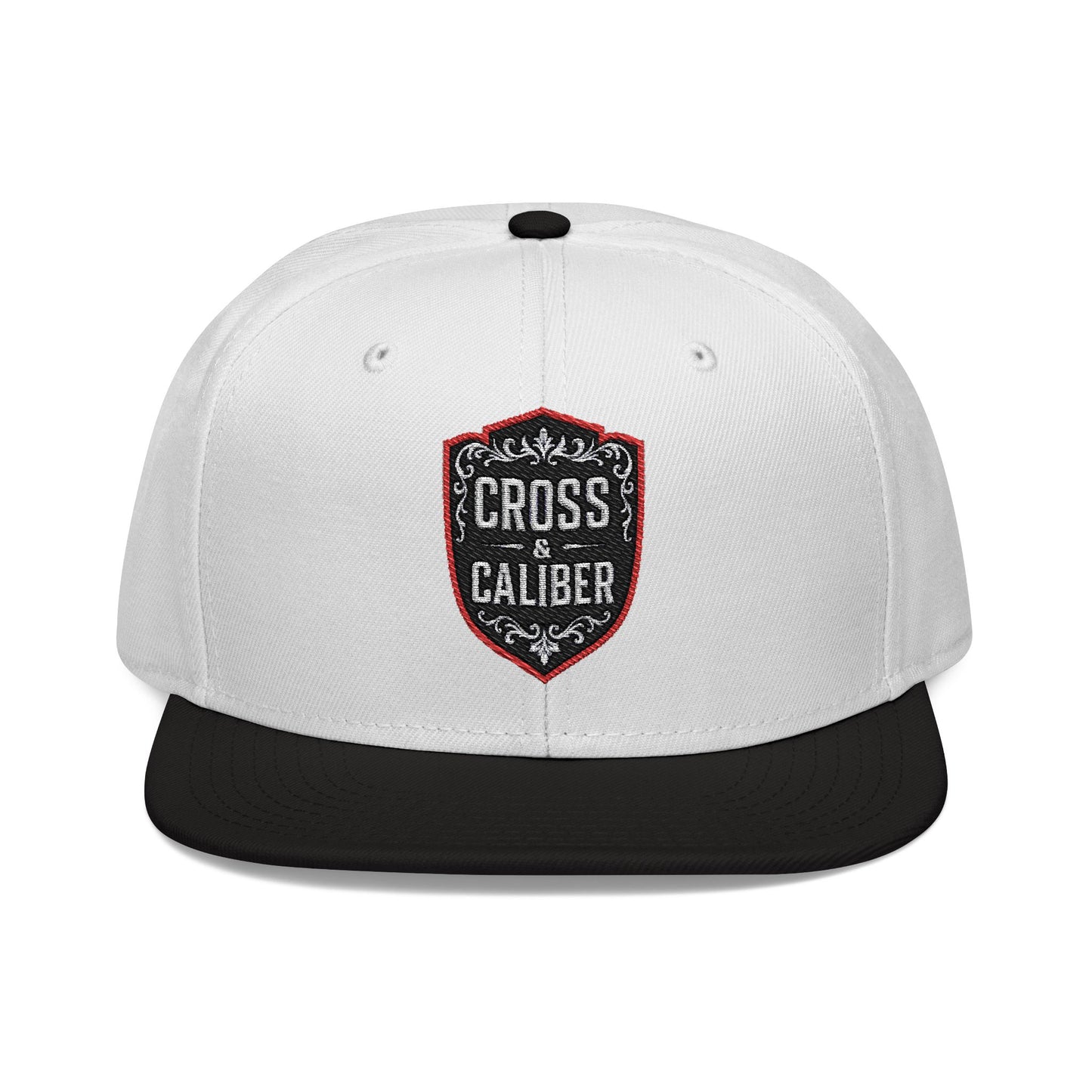 Cross & Caliber Embroidered Snapback Hat - Stylish Casual Cap for Everyday Use