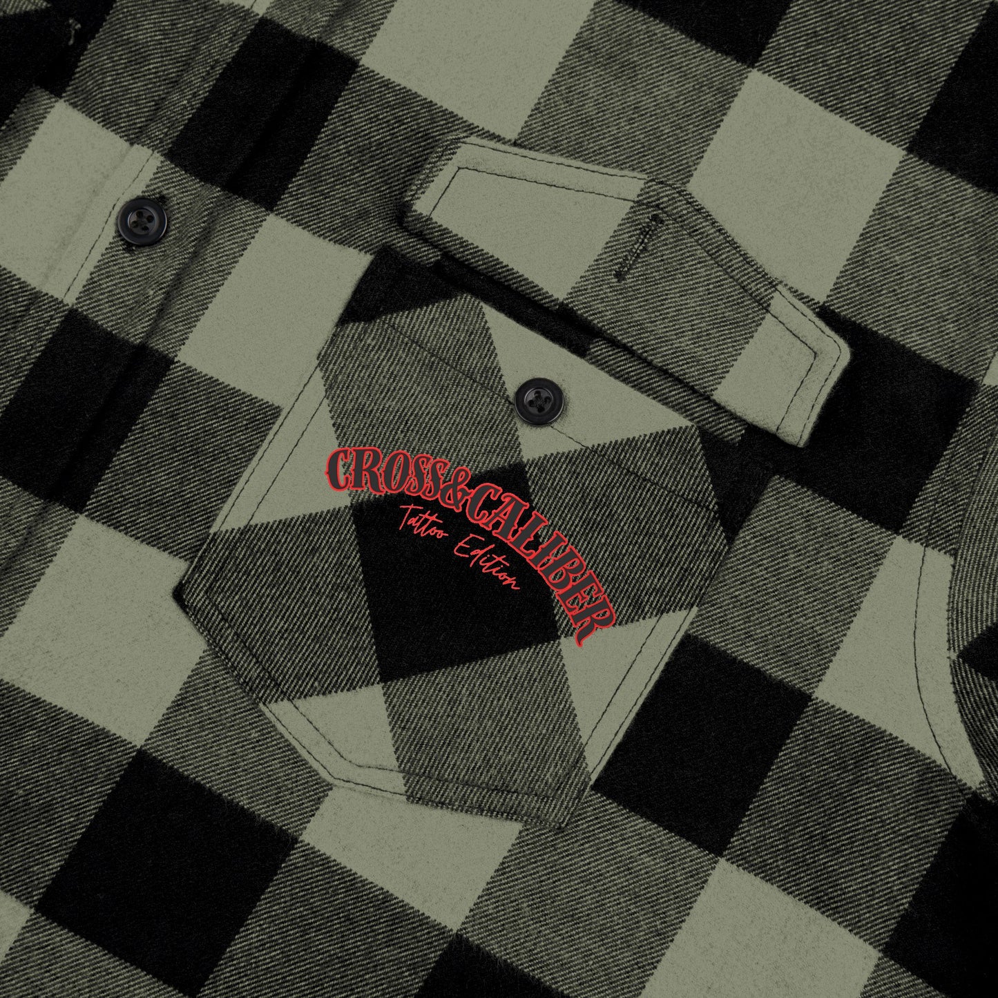 Unisex Flannel Shirt - God, Guns & Glory Design