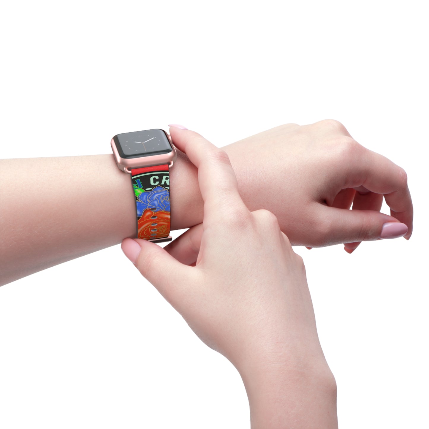 Colorful Floral Watch Band - Stylish Accessory for Everyday Wear