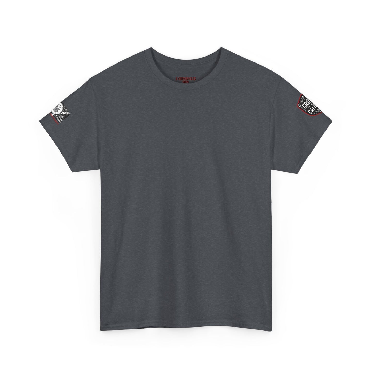Bold Graphic Unisex Tee with Cross & Caliber Design, Casual Streetwear, Gift for Him or Her, Vintage Inspired T-Shirt,