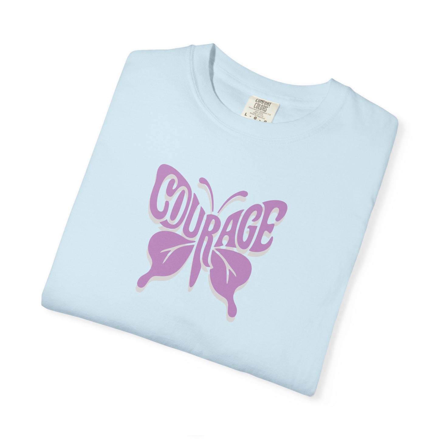 Courage Butterfly T-Shirt, Inspirational Tee, Unisex Graphic Shirt, Motivation Gift, Empowerment Apparel, Butterfly Design