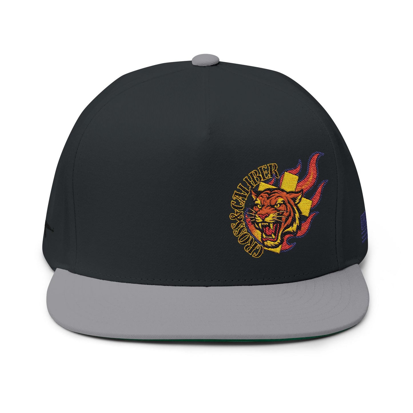 Embroidered Flat Bill Cap - Cross & Caliber Design