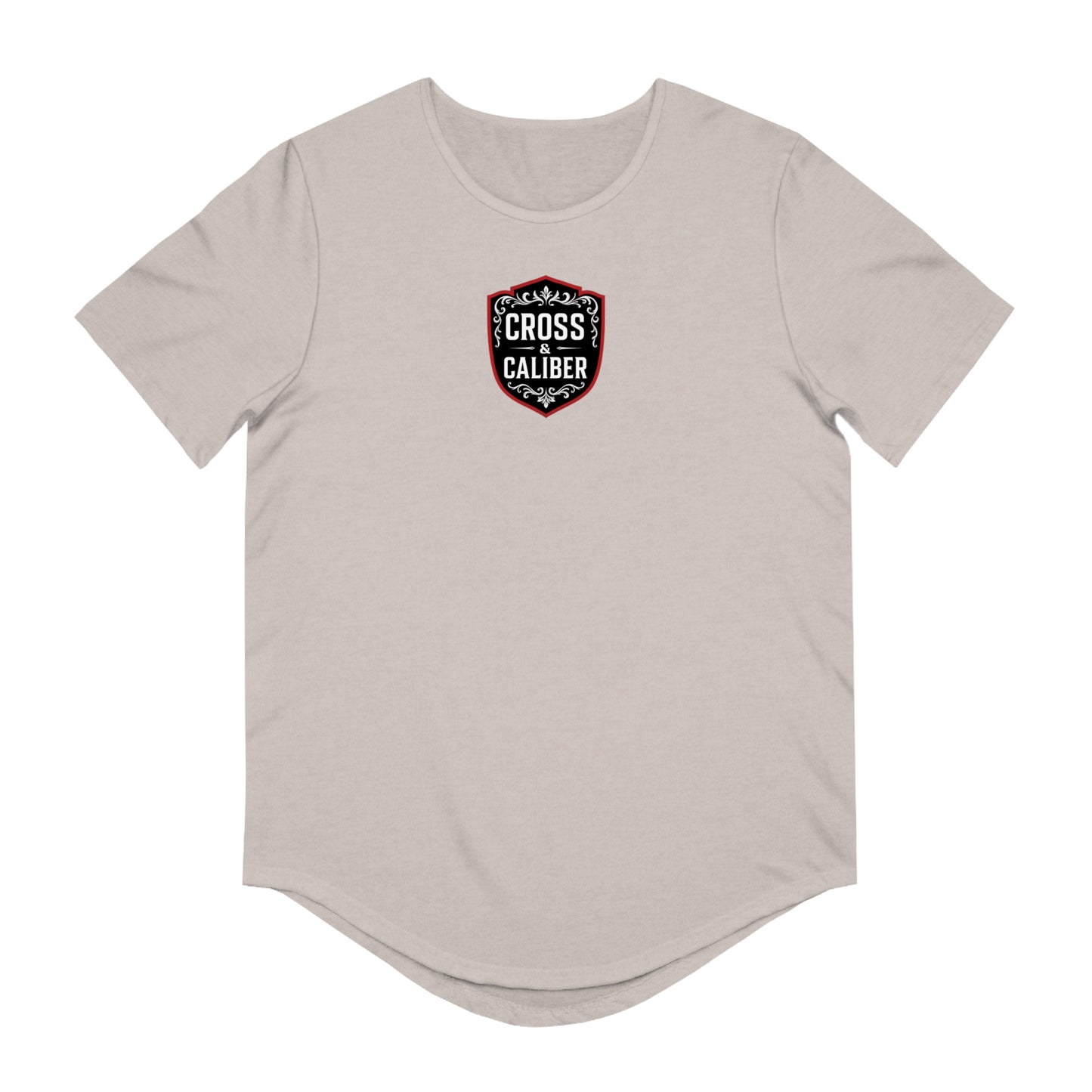 Men's Curved Hem Tee - Casual Streetwear, Worship Warfare Graphic, Gift for Him, Summer Style, Everyday Wear, Unique Design