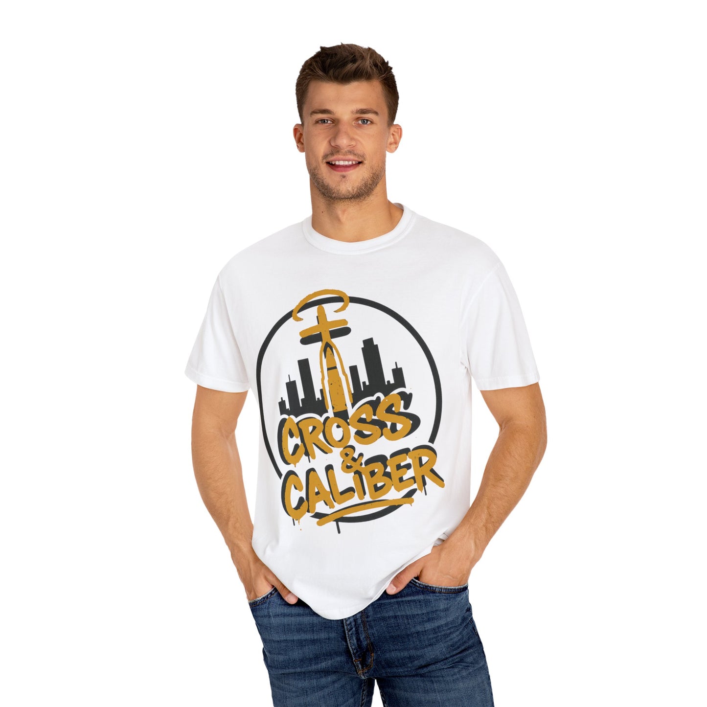 Urban Graphic T-Shirt - Cross & Caliber Streetwear Style, Casual Wear, Cool Gift for Men and Women, Trendy Fashion Tee, Unisex Apparel